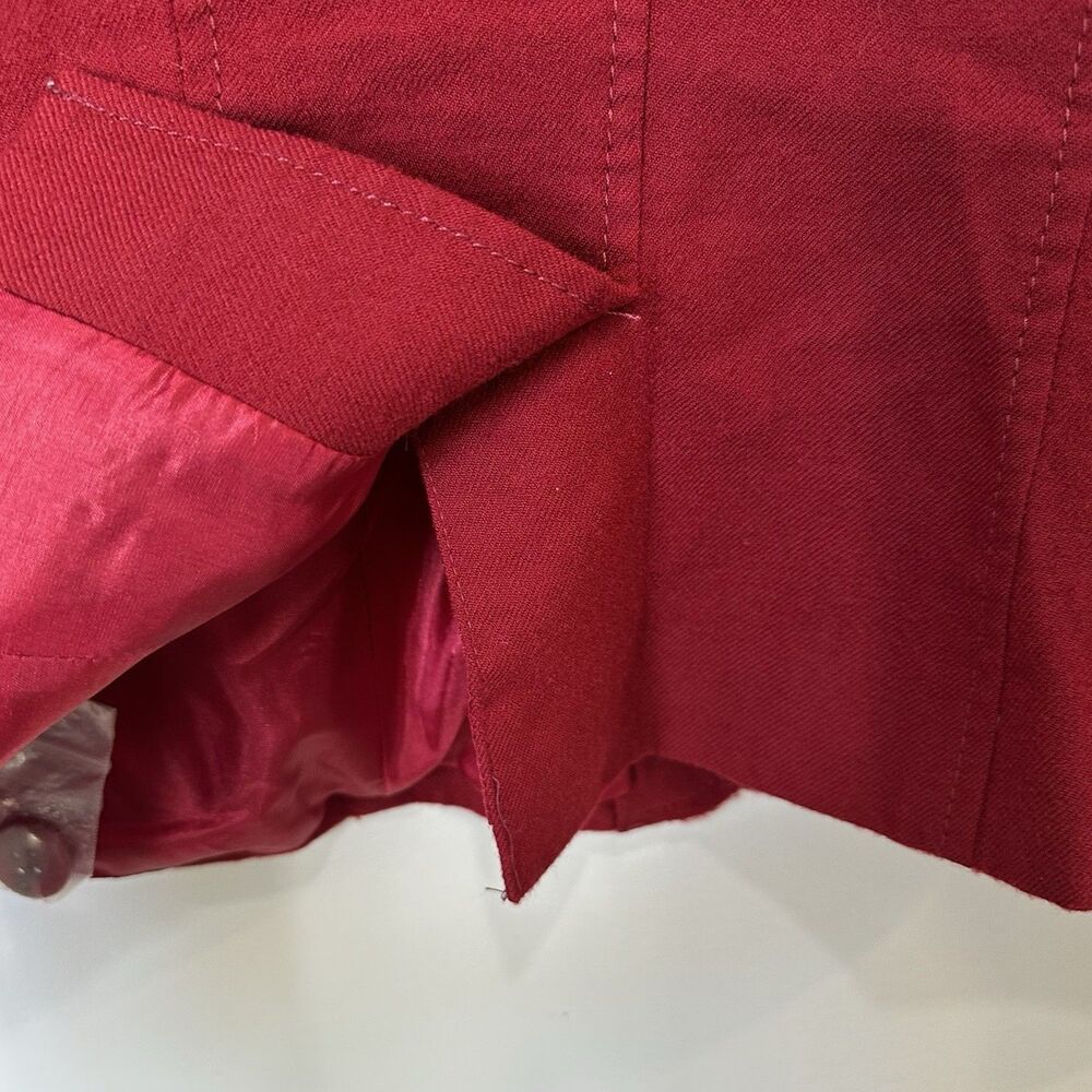 VTG Pendleton Women’s Red 100% Virgin Wool Blazer Jacket Size 8 Preppy Classic - Picture 12 of 12